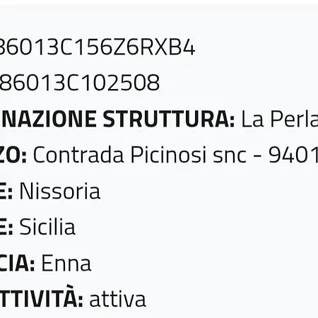 La Perla Nera Nissoria